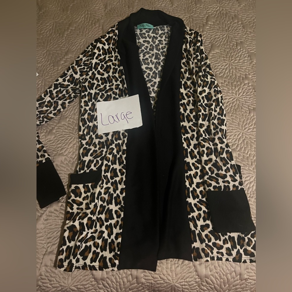 Leopard Print Cardigan